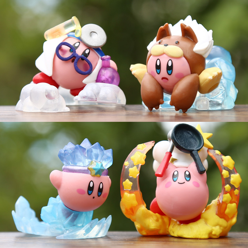 Model Kit Kirby - مجموعة من 4 قطع شخصيات كيربي