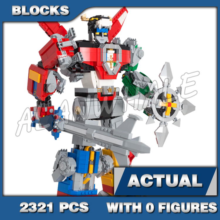 Model Kit Voltron - 2321 قطعة أفكار فولترون سوبر روبوت