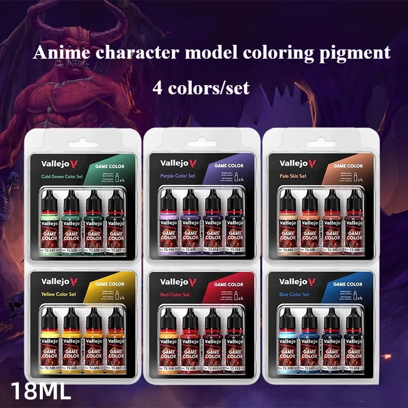 Paint Model Kit - 18 متر/زجاجة 4-لون/مجموعة من حماية البيئة