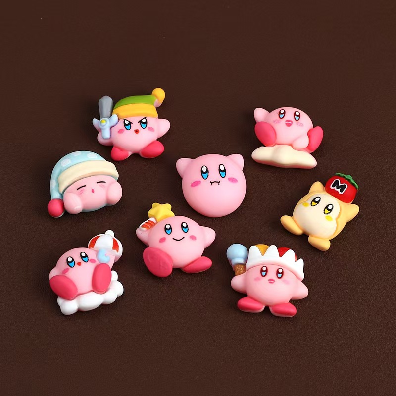 8 قطعة/المجموعة الكرتون لطيف أ - مراجعة Model Kit Kirby وسعره