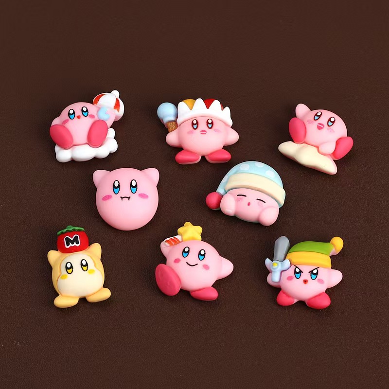 8 قطعة/المجموعة الكرتون لطيف أ - مراجعة Model Kit Kirby وسعره
