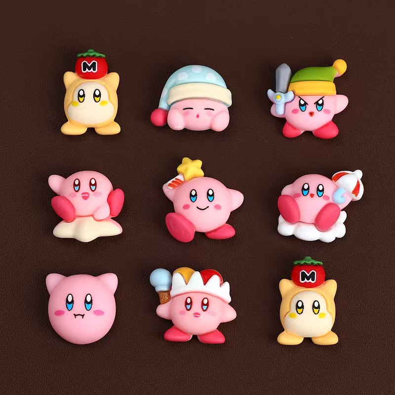 8 قطعة/المجموعة الكرتون لطيف أ - مراجعة Model Kit Kirby وسعره