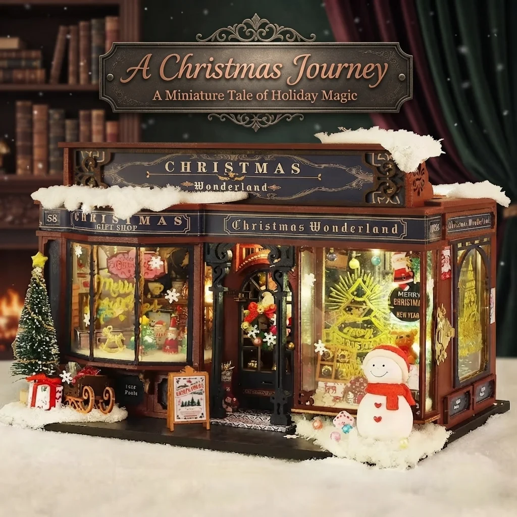 نموذج لعبة منزل صغير لعالم عيد - مراجعة Model Kit House وسعره