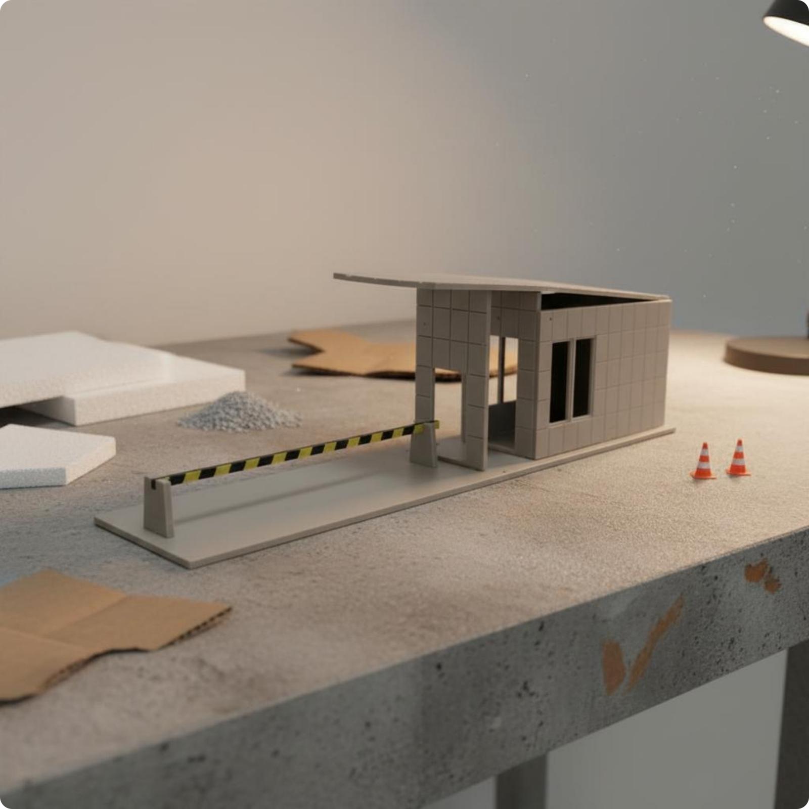 نموذج كشك أمني، طقم منزل غير م - مراجعة Model Kit House وسعره