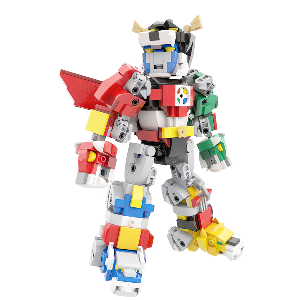 MOC Voltroned روبوت عمل الشكل  - مراجعة Model Kit Voltron وسعره