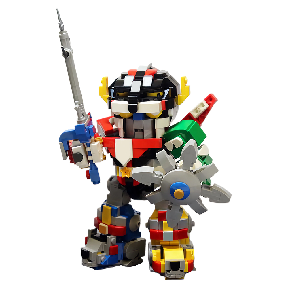 MOC Voltroned روبوت عمل الشكل  - مراجعة Model Kit Voltron وسعره