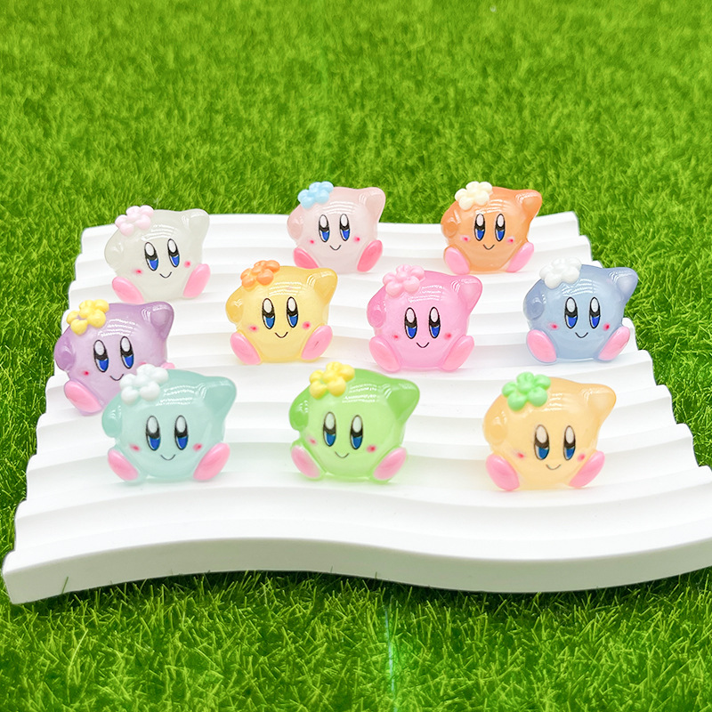 10 قطعة الكرتون كيربي مضيئة را - مراجعة Model Kit Kirby وسعره