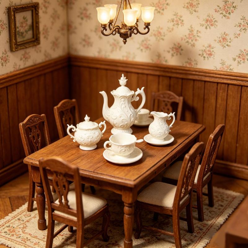 طقم محاكاة مصغر لصحن زهور بتصم - مراجعة Model Kit House وسعره