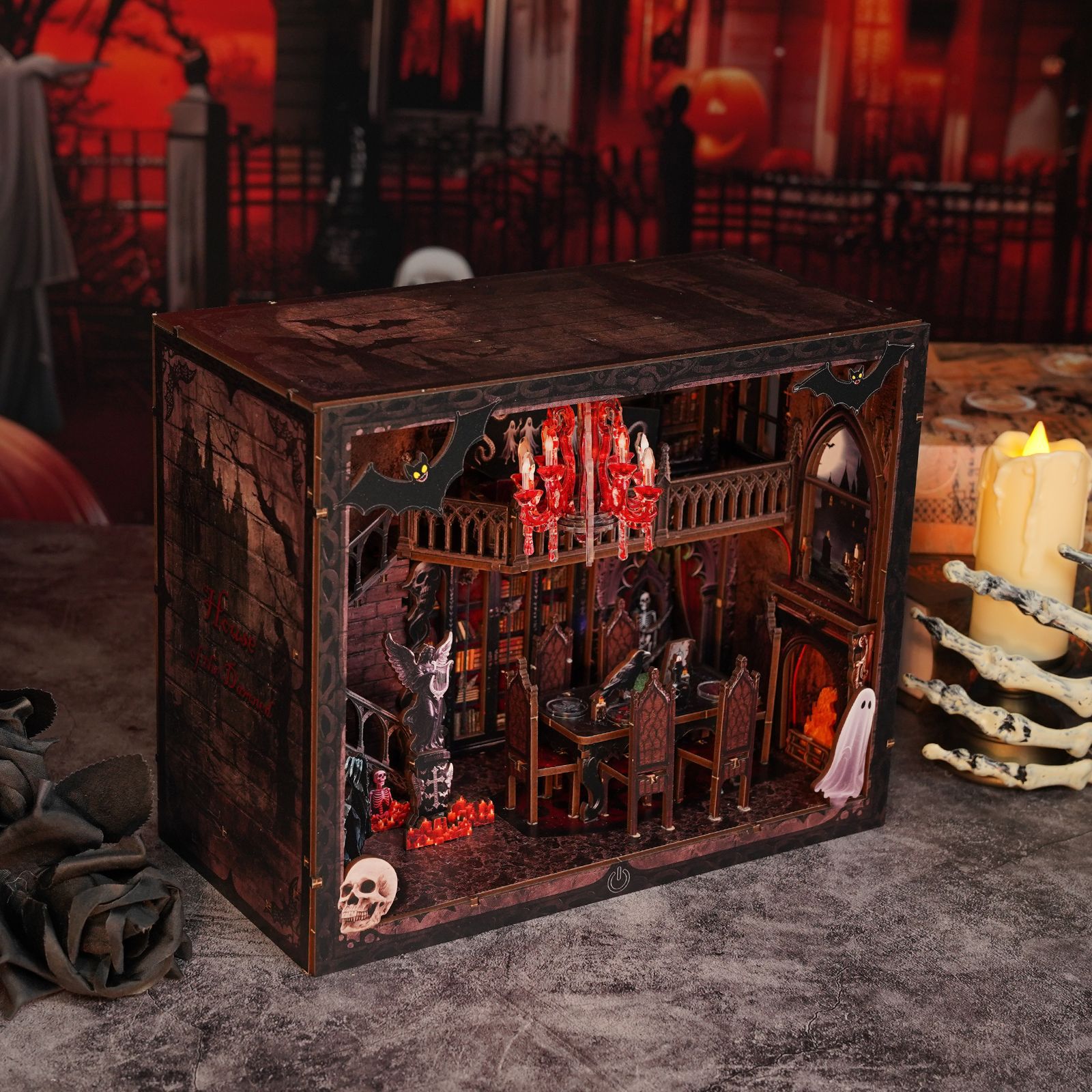 لتقوم بها بنفسك كتاب خشبي زاوي - مراجعة Model Kit House وسعره