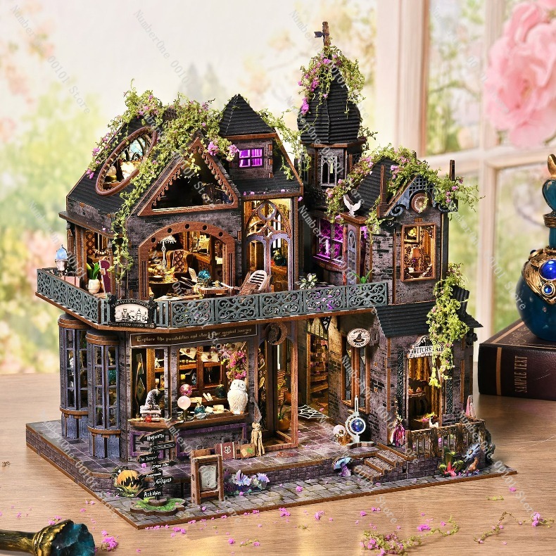 مجموعة بناء منزل خشبي مصغر، نم - مراجعة Model Kit House وسعره