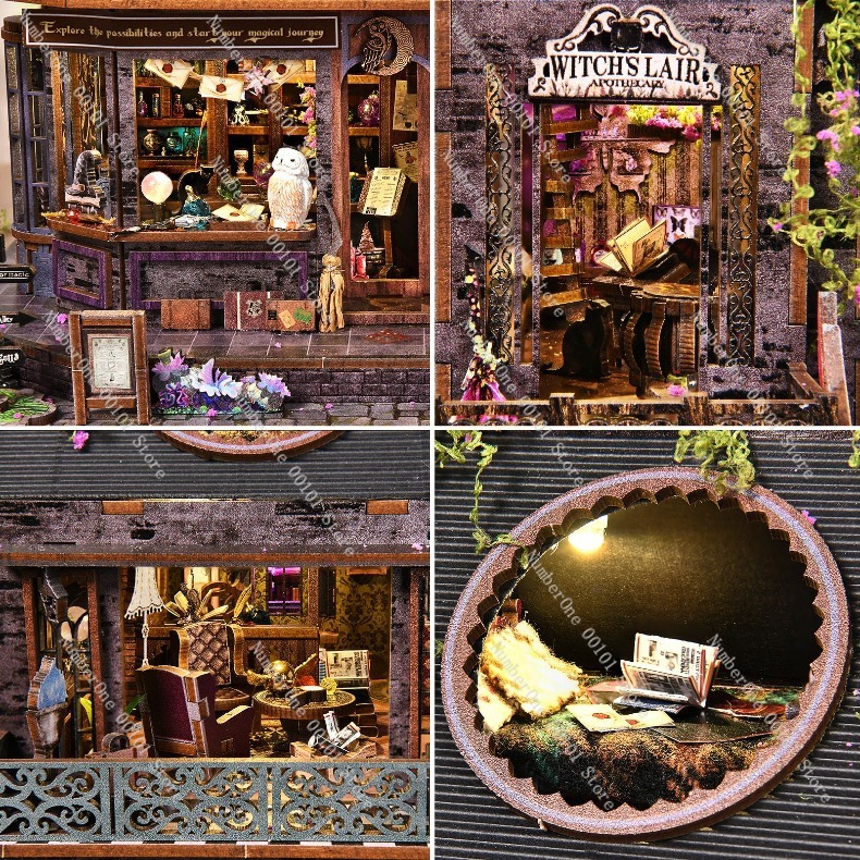 مجموعة بناء منزل خشبي مصغر، نم - مراجعة Model Kit House وسعره